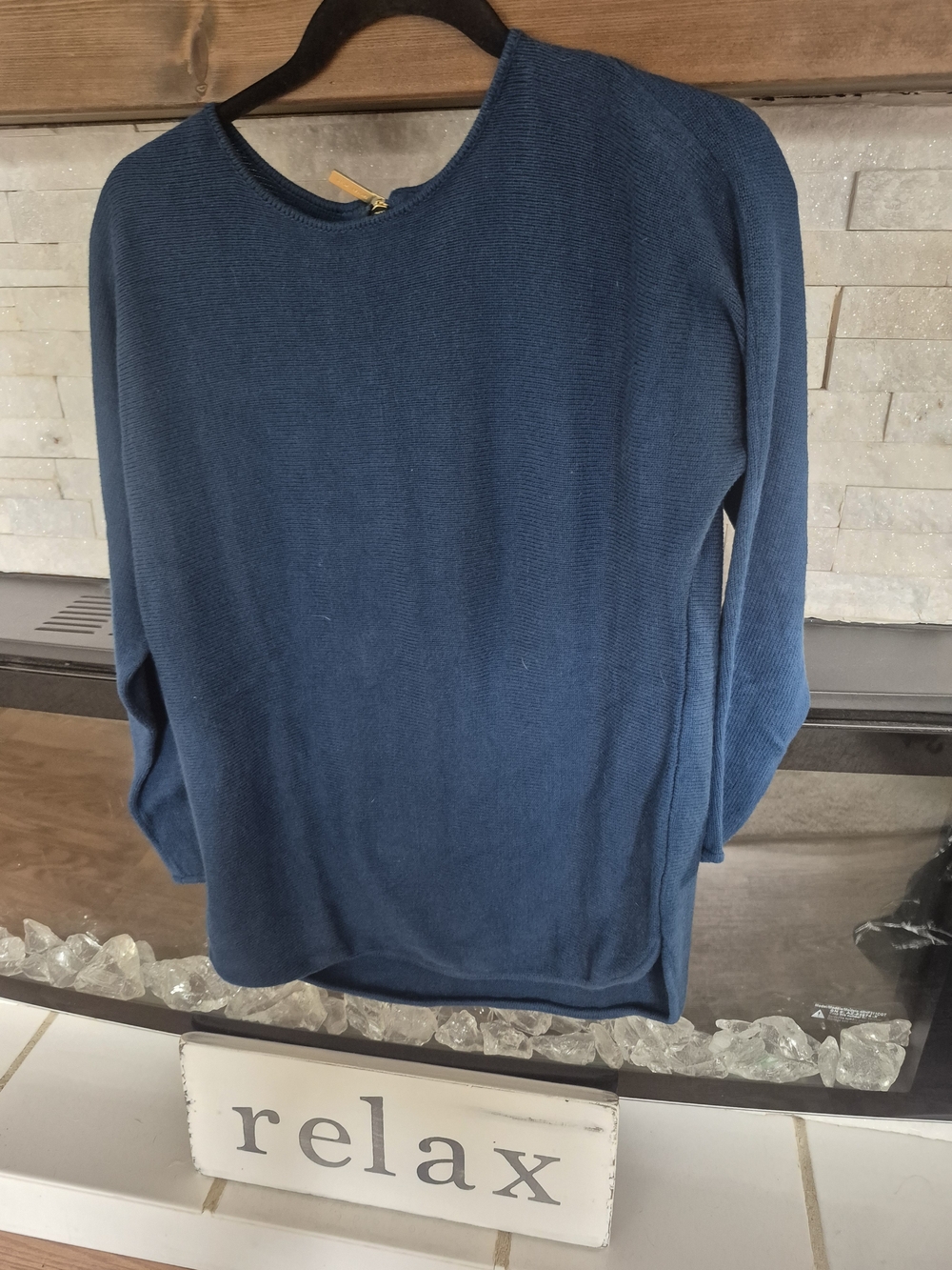 Michael Kors Womens Dark Blue Crewneck Sweater